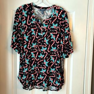 NEW! ModCloth Candy Cane Christmas Top